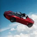 Flying SpaceXSI Roadster