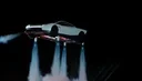 FLYING TESLA ROADSTER