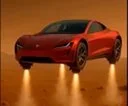 flying tesla roadster